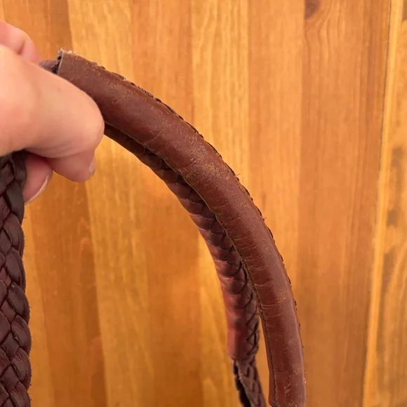 Cole Haan Brown and Tan Snakeskin Shoulder Bag - Picture 3 of 6